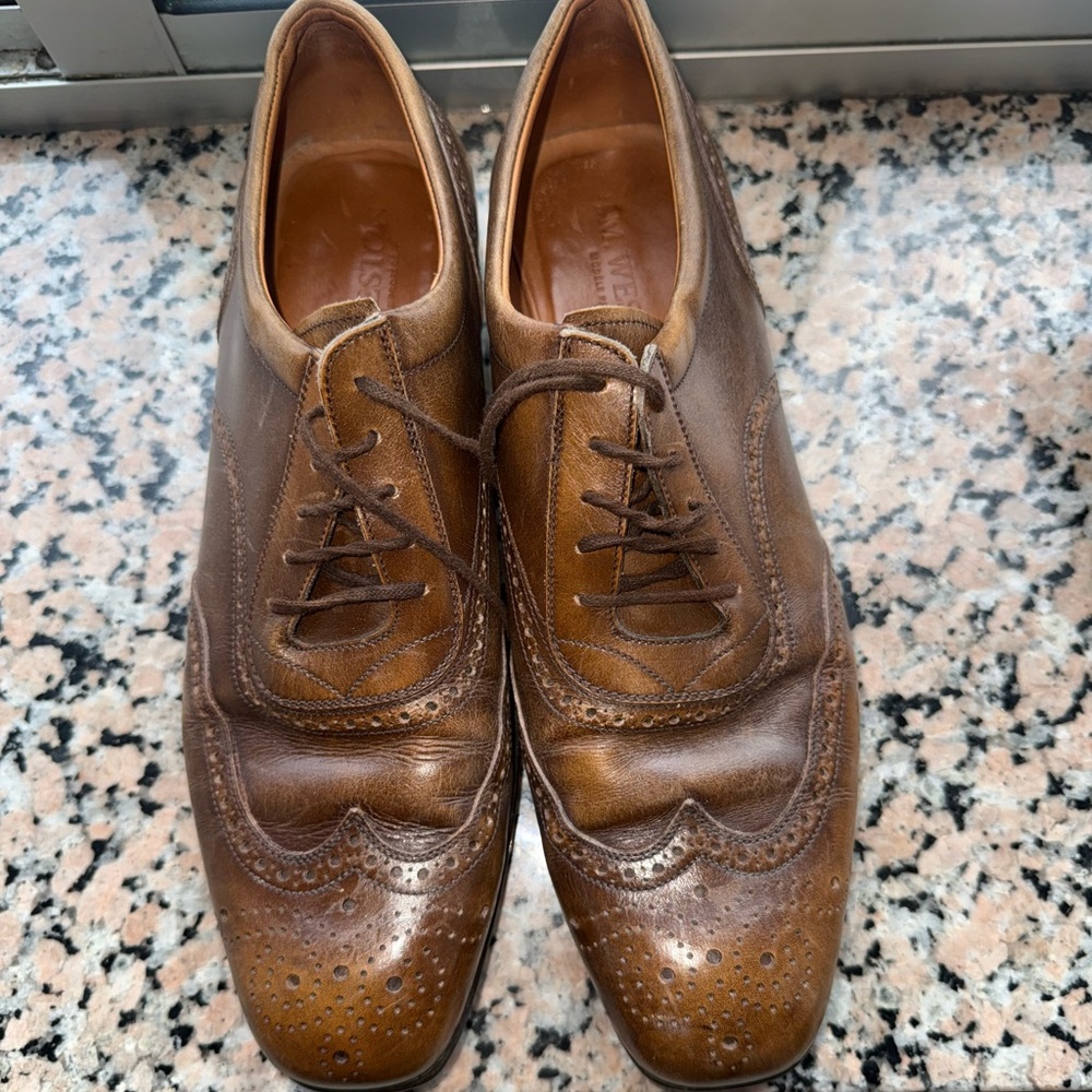 Classic Brown Leather Men's Dress Shoes
